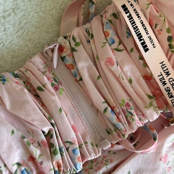 NWT House of CB Henrietta Shirred Bralette Top - Picture 14 of 15